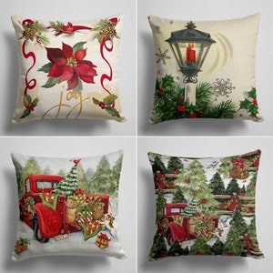Christmas Tree Pillow Cover, Merry Christmas Pillow, Merry Christmas Pillowcase, Christmas Decoration, Pine Tree Pillow, Xmas Pillow Cover