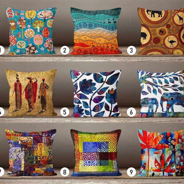 African Print Pillow Etsy