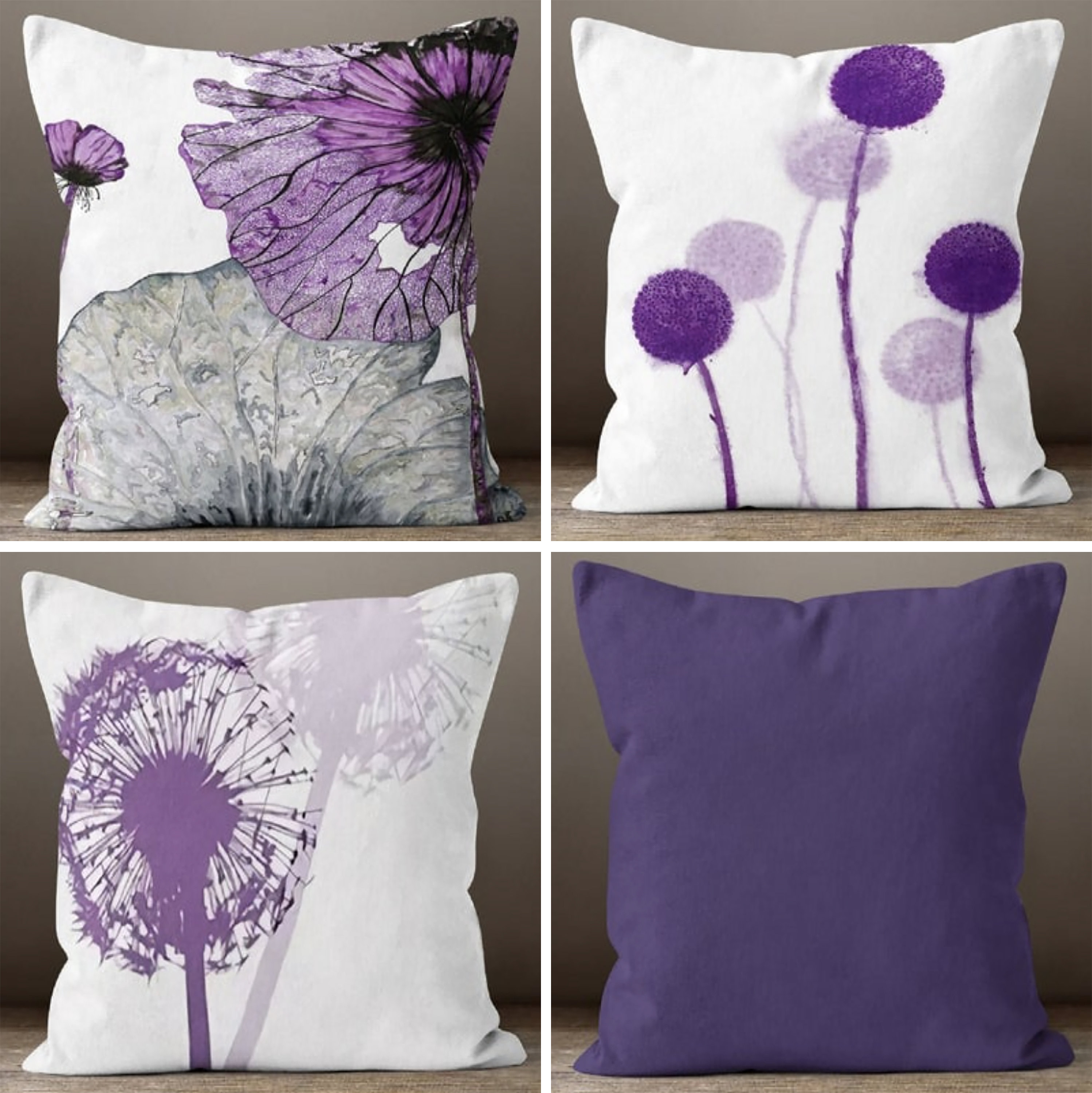 Purple pillow covers hotsell