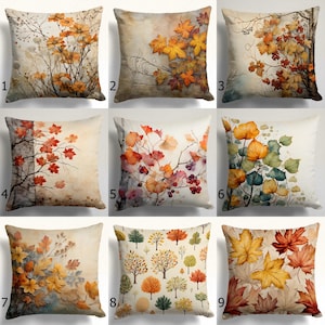 Autumn Maple Leaves Pillowcase, Fall Dry Leaves Cushion Covers, Happy Fall Pillow Covers, Fall Maple Leaf Pillowcase, Autumn Cushion Cover