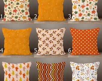 Fall Pillow Cover, Autumn Maple Leaf Cushion Cover, Fall Home Decor