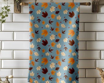 Fall Tea Towel, Fall Decorative Dish Towel, Autumn Tea Towels, Thansgiving Dish Towels, Thanskgiving Kitchen Decor, Fall Kitchen Hand Towel