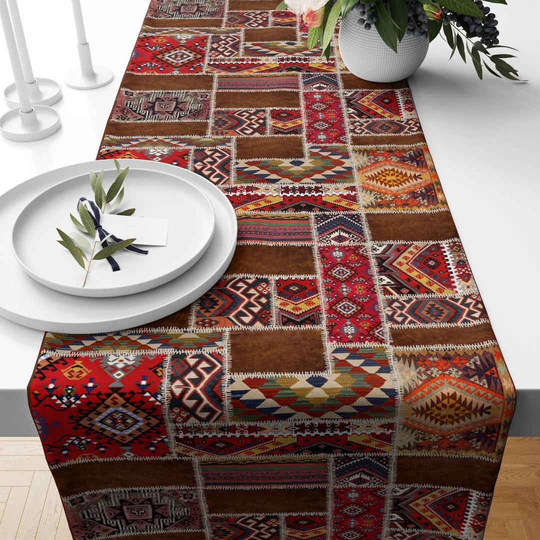 Ethnic & Rug Table Runner, Authentic Table Runner, Rug Table Runners ...