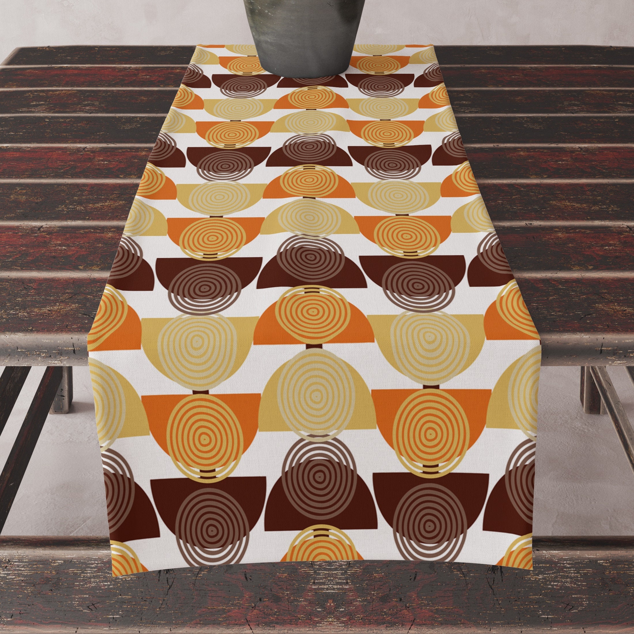 Mid Century Modern Table Runner