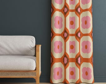 レトロカーテン、ミッドセンチュリーグロメットドレープ