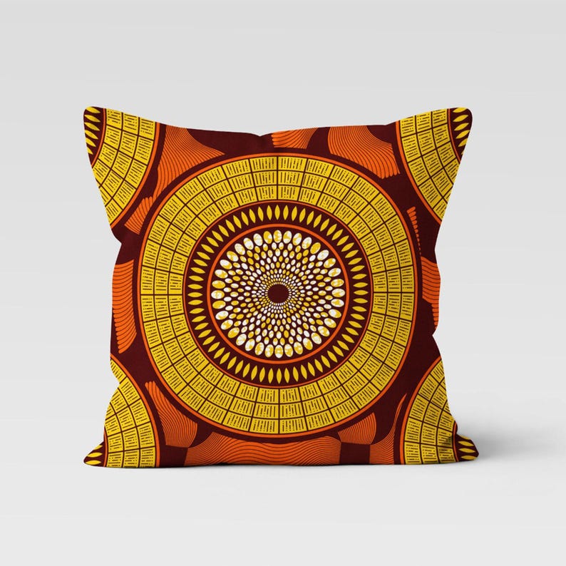 Afrikanische Mode-Kissenbezüge, lebendige Farbe ethnischer Kissenbezug, afrikanische Kunst-Kissenbezüge, ethnischer Blumenwerfen-Kissenbezug 1