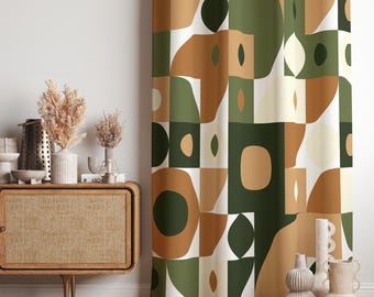 レトロ ミッドセンチュリー ドレープカーテン 50組限定 クリスマス