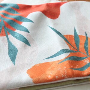 Abstract Tropical Leaf Pillows, Abstract Pillow Cover, Tropical Leaf Abstract Cushion Cover, Ideas Housewarming Gift image 7