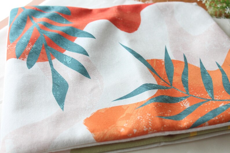 Abstract Tropical Leaf Pillows, Abstract Pillow Cover, Tropical Leaf Abstract Cushion Cover, Ideas Housewarming Gift image 7