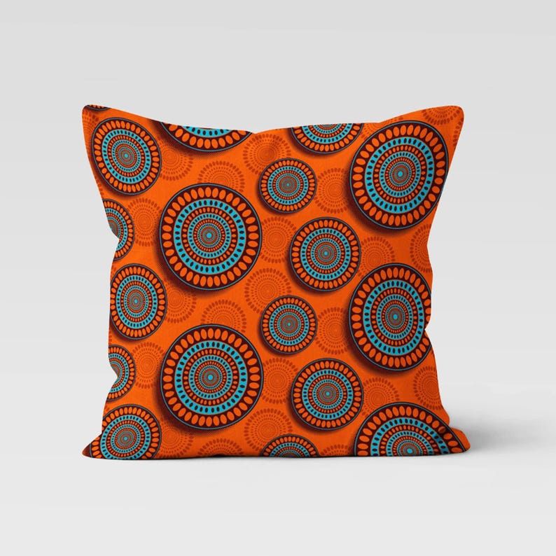 Afrikanische Mode-Kissenbezüge, lebendige Farbe ethnischer Kissenbezug, afrikanische Kunst-Kissenbezüge, ethnischer Blumenwerfen-Kissenbezug 2