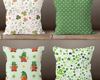 Federe per cuscini speciali per il giorno di San Patrizio, federa per cuscino con trifoglio irlandese, federa per cuscino con trifoglio verde, federa per cuscino per la casa di San Patrizio