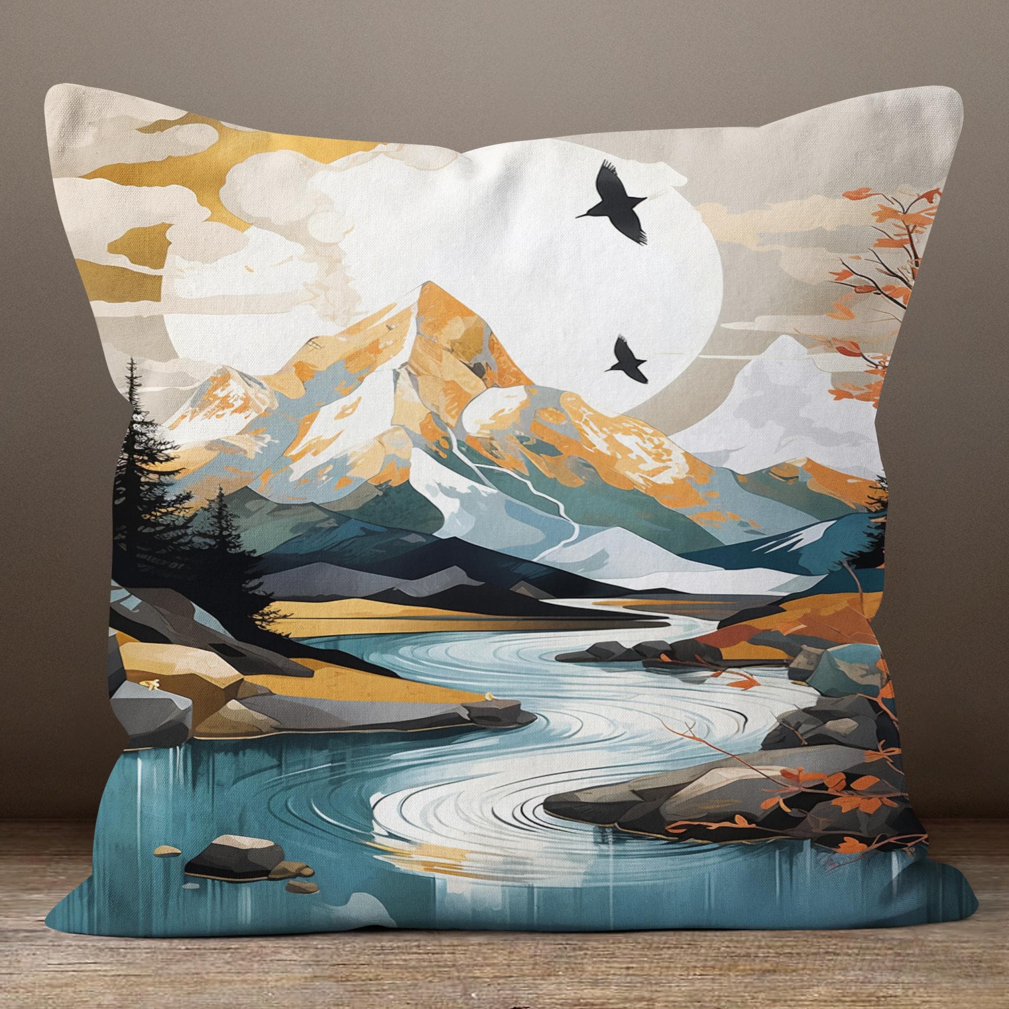 oldmountain veroa cushion cover キャメル Veroa Cushion Cover | old mountain