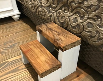 Custom Rustic Wooden Step Stool