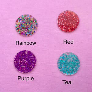 Personalized Glitter Keyring: Custom Initial Acrylic Bag Tag image 11
