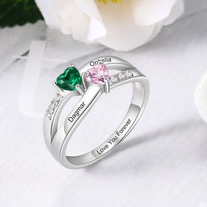 Personalised birthstone ring discount