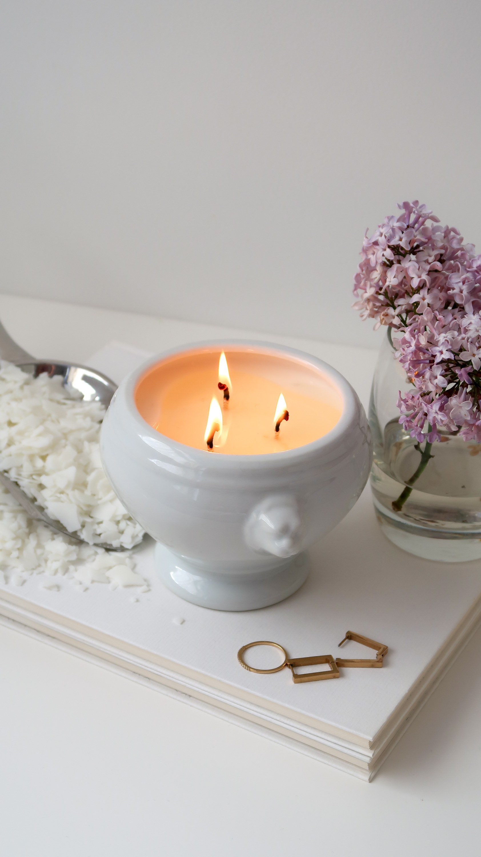 Recycled container candle/ container candle/scented candle/ Etsy