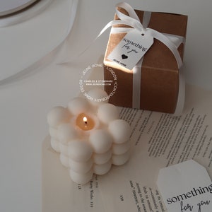 Bubble soy scented candle | Custom colour & scent candle | Pastel candle | Scented candle | Personalised gift | Custom candles