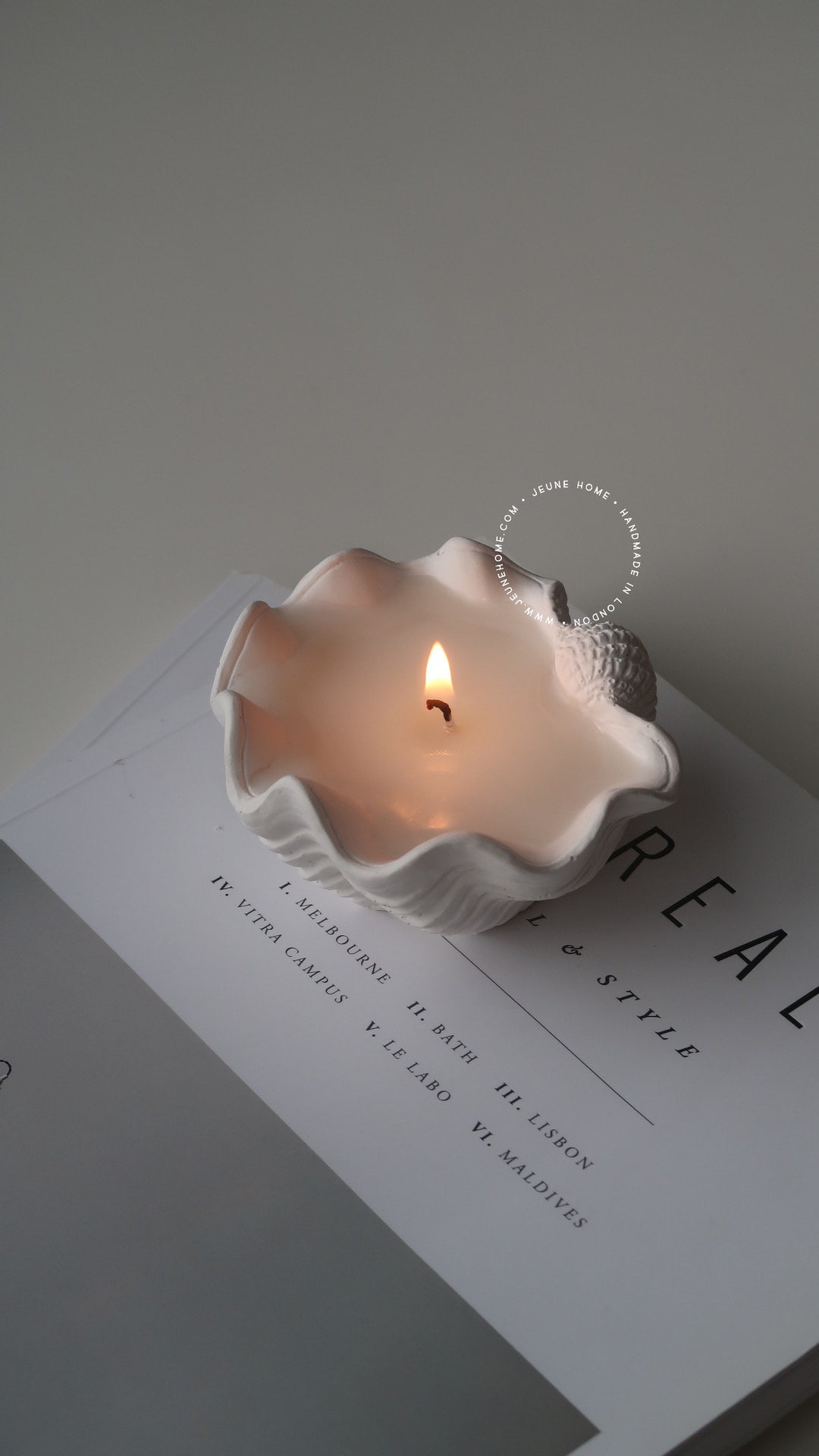 Mini Clamshell Candle: Custom Scented Coconut Wax, Handmade - Etsy