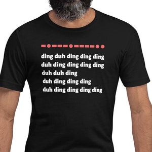 YYZ Morse Code - Kurzärmeliges Unisex T-Shirt
