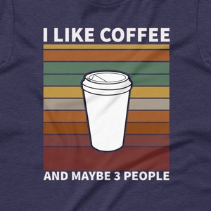 Coffee and 3 People - Premium Short-Sleeve Unisex Tri-Blend T-Shirt