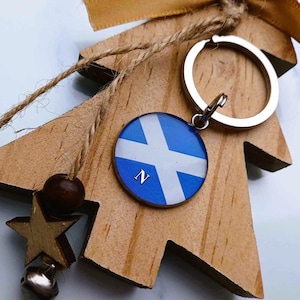 Llavero de Escocia personalizado, regalos de llavero de Escocia, llavero de letras de Escocia, llaveros de Escocia, rellenos de medias de Escocia, bandera de Escocia