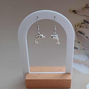 Dolphin earrings, earrings with dolphin charm, dolphin accessories, dolphin  jewellery, dolphin charms, dolphins, dolphin accessories