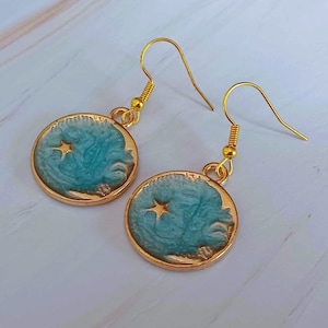Cosmic earrings, earrings with stars, cosmic accessories, cosmic jewellery, cosmic charms, cosmic, stocking fillers, earrings, birthday gift