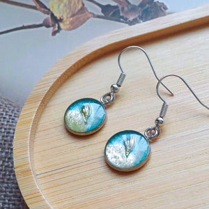 Hand made  resin  beach earrings, resin beach theme earrings, resin  seaside earrings, earring gifts, resin  jewellery, Resin  gifts,
