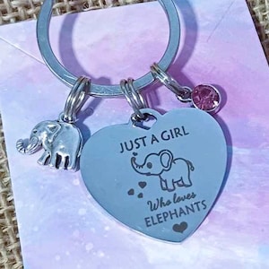 Elephant keyring, elephant keychain, elephant bagcharm, elephant accessories, elephant gifts, elephant stocking fillers, elephant charms