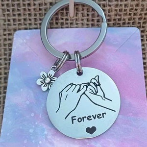 Forever keyring, Forever gifts, friend keyring, friendship keyring, friendship gifts, friendship, love keyrings, birthday keyrings, keyrings