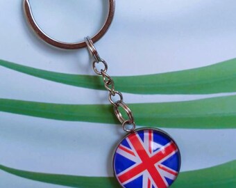 Nyckelring med Union Jack-flaggan, nyckelring med Union Jack-berlock. Gåvor med Union Jack-flaggan. Union Jack. Nyckelring med Union Jack-minne.