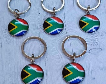 5 South African flag keyrings, South African keyrings, South Africa flag keyrings, South Africa gifts, South Africa flag gift, South Africa