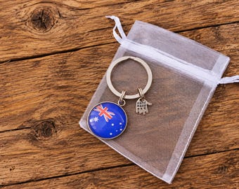 Australian keyring , Australia keychain, Australia flag bagcharm, Australian flag, Australia gifts, Australia keyrings, koala bears