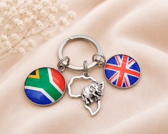 South African bag charm, South Africa flag bag charm, Africa map bag charm, bag charms, South African gifts, Saffa bag charms, Saffa gifts