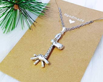 Giraffe charm necklace,  giraffe necklace,  earrings, cute giraffe necklace,  jewellery, charm jewellery, saffa necklace, south africa