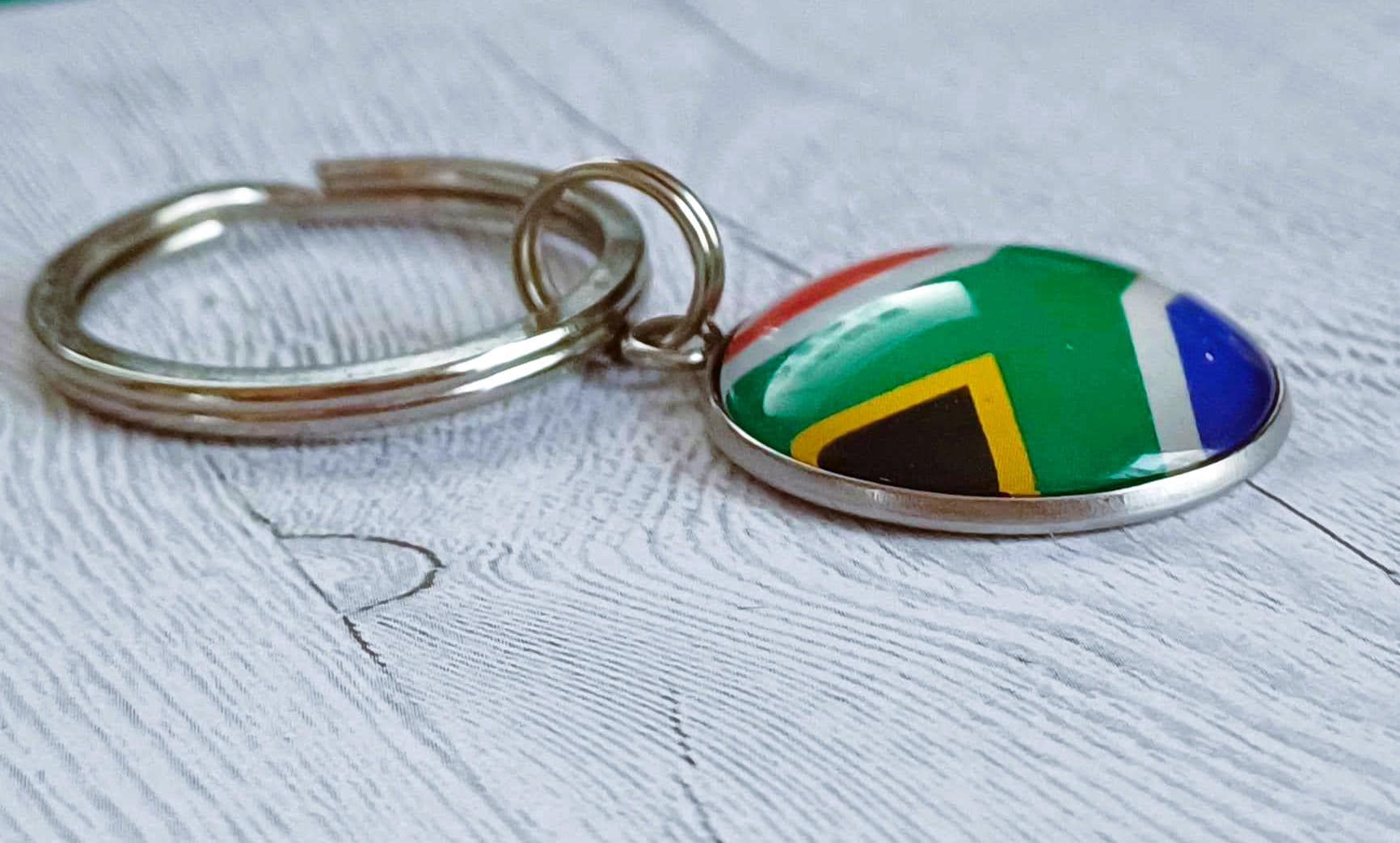 5 South African Flag Keyrings, South African Keyrings, South Africa ...