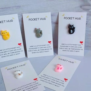 Katzenanhänger - Taschenumarmung - Katzenliebe, Valentinstagsgeschenk, Ein herzliches Andenken, Erinnerung, geschätzte Zuneigung