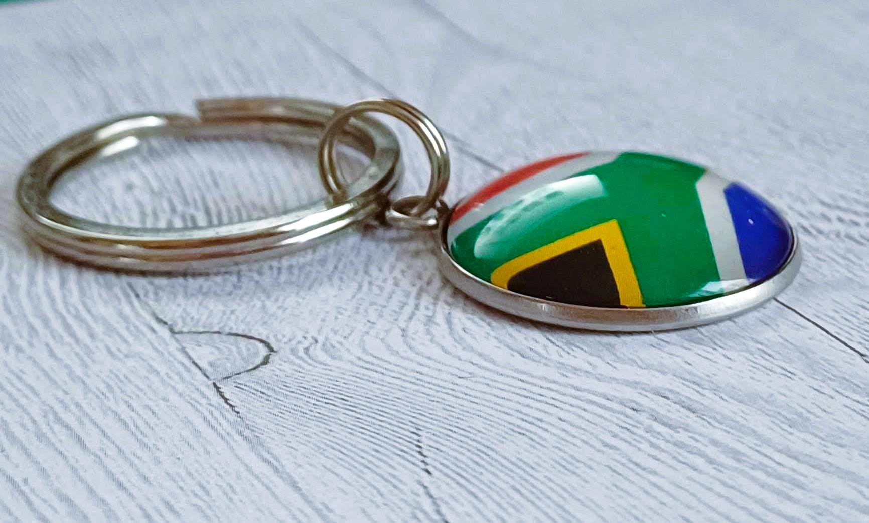 5 South African Flag Keyrings, South African Keyrings, South Africa ...