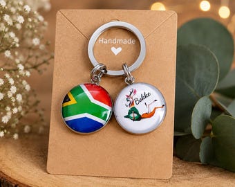 Bokke keyring, Bokke keychain, Bokke South African rugby keyring, Springboks keyring, South African rugby, Springbok rugby, SA rugby, bokke