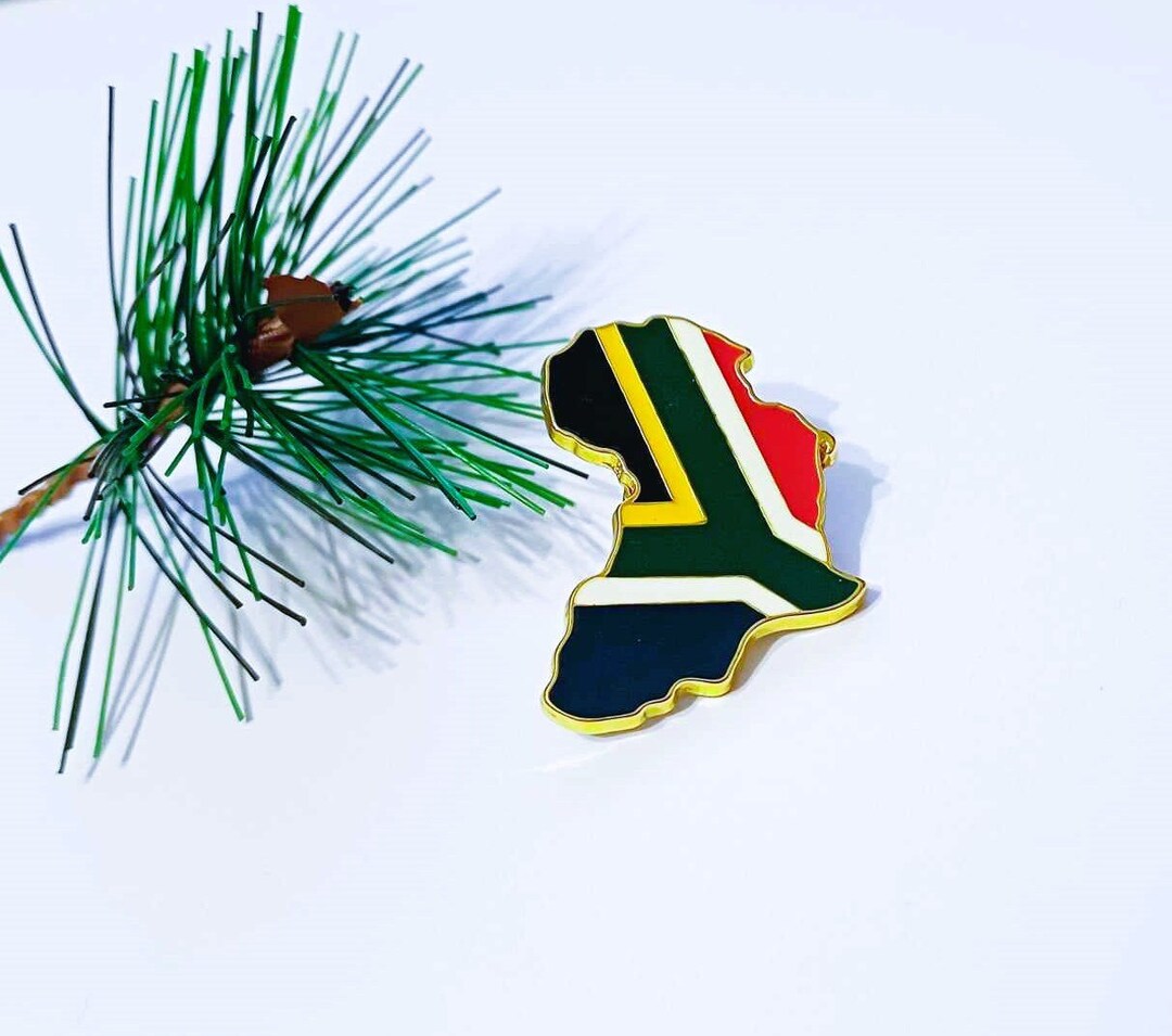 South Africa African Flag Lapel Pin Badge South African Flag Etsy UK
