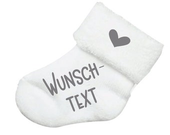 Personalisierte Babysocke (1 Socke) Schwangerschaft verkünden / Schwangerschaftsverkündung / Oma / Opa