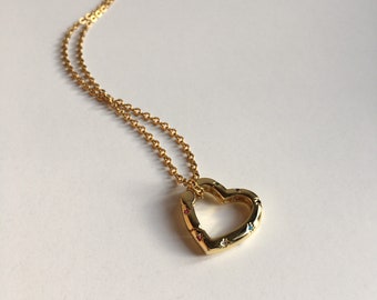 Gold Carabiner Necklace, Gold Clasp Pendant, Mothers Day, Carabiner Pendant, Locket Pendant, Birthday Gift, XO Jewellery, Locket Necklace