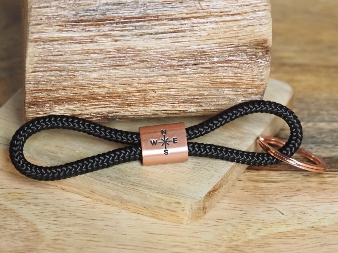 Buy Sailing Rope Keychain Personalized With Engraving, Compass Online in  India