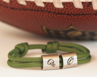 Sailing rope bracelet sport, helmet, football, engraving bracelet