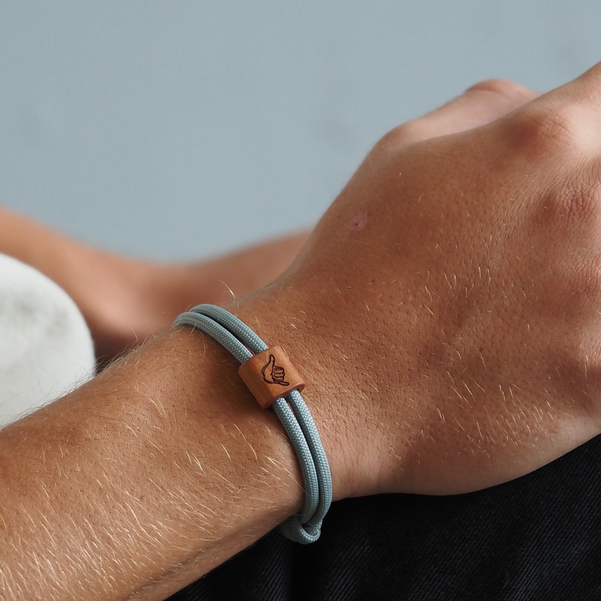 Bracelet yatching pour homme perle de Tahiti EYESAIL Couleur Vert