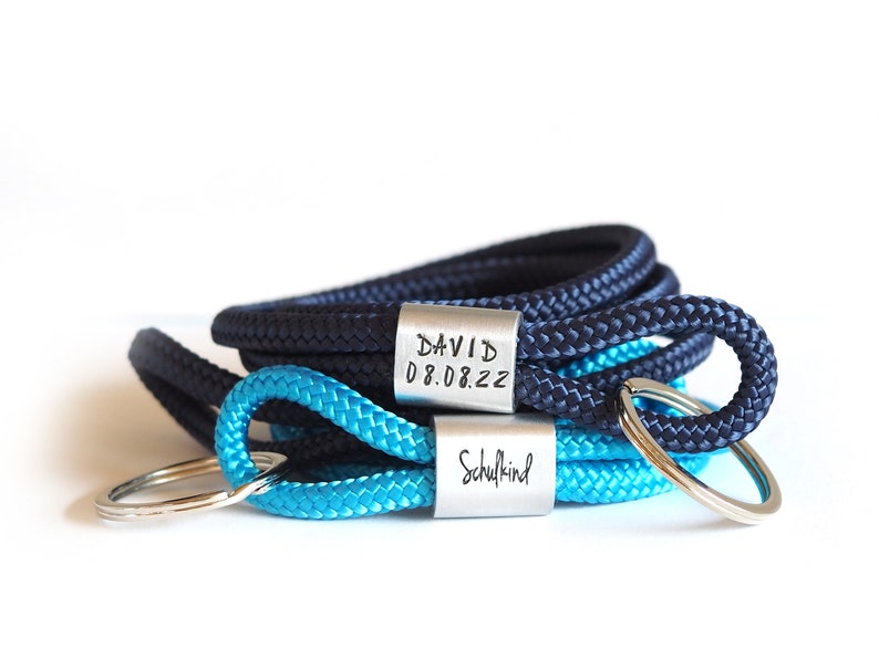 myjori schoolchild lanyard personalized with name, school bag, sailing rope, school enrollment 2022 image 10