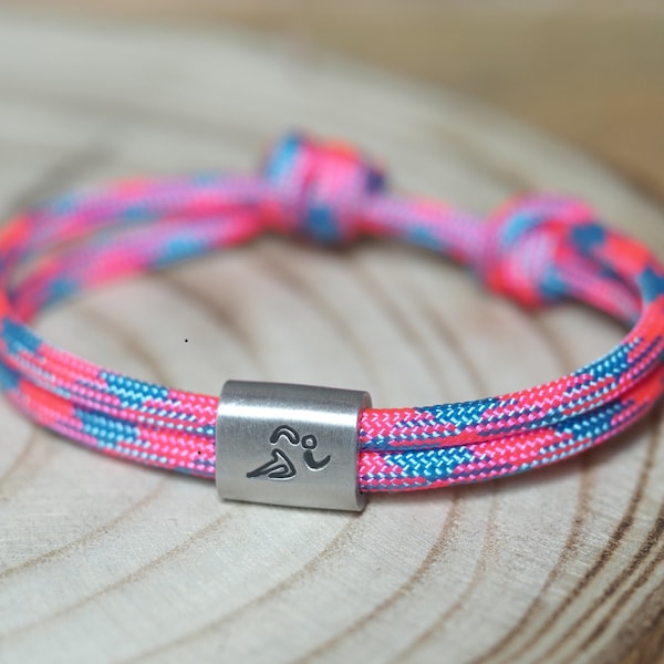 Runner Bracelet personalized hand stamped Marathon Runners | Triathletes | Athletes