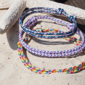 Surfer Beach Footband, Boho Ethno Anklets Women, Handmade Festival Jewelry, Waterproof & Adjustable image 7