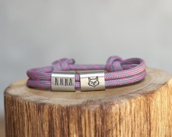 Personalized sailing dew bracelet Fuchs customizable with name