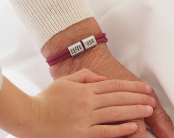 Personalisiertes Damen Armband mit Gravur, Frauen, Beste Oma der Welt